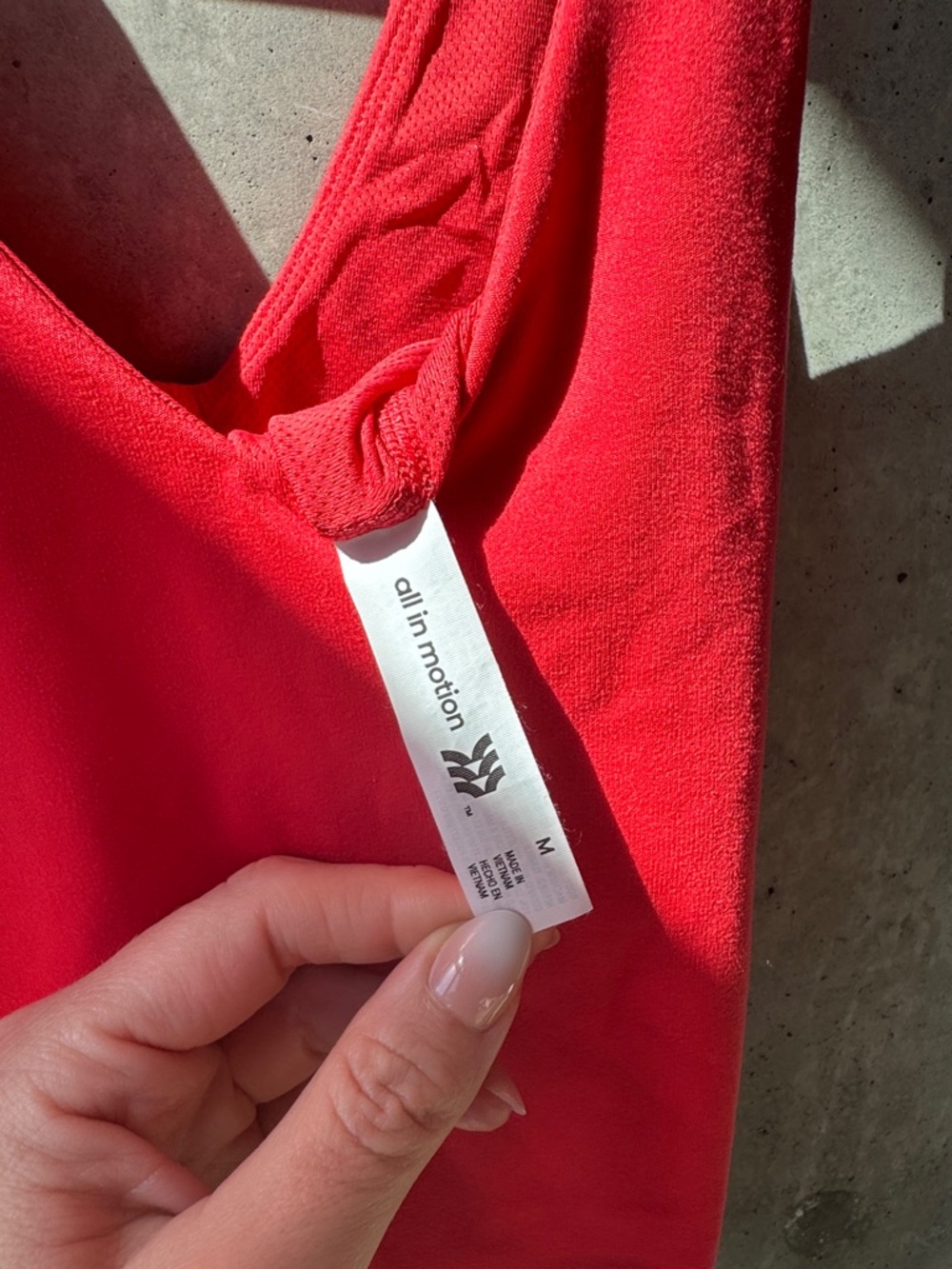 all in motion Red V-Neck Cropped Tank - Women's - Picture 2 of 3